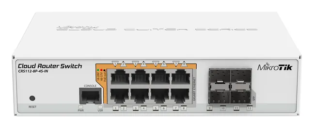 CRS112-8P-4S-IN MIKROTIK SWITCH