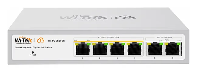 Wi-Tek WI-PCES306G V2 Cloud Poe 4+2 GB