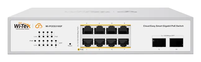 Wi-Tek WI-PCES310GF V2 Cloud Poe 8 Gb+2 SFP