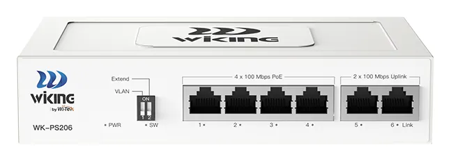 Wi-Tek WK-PS206 Poe 4+2 MB