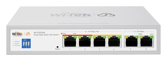Wi-Tek WI-PCES206 Cloud Poe 4+2 MB